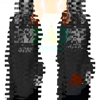 Dad Asaurus Dinosaur Birthday Mom Dad Birthday Boy T-Rex Women Sweatshirt - Monsterry