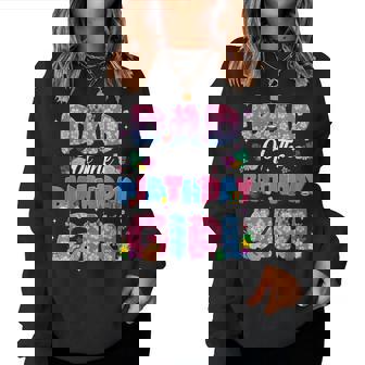 Dad And Mom Of The Birthday Girl Party Decor Family Matching Women Sweatshirt - Monsterry