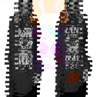 Daddy Of The Birthday Girl Butterfly Party Matching Family Women Sweatshirt | Mazezy