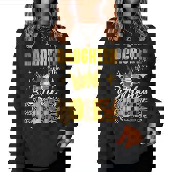 Daughter Of The Birthday Queen Bday Party Women Sweatshirt | Mazezy