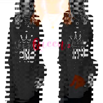 De La Reina Pin Bowler Liga De Bolos Para Reinas De Bolos Sudadera Mujer - Regaloses