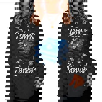 Denim And Diamonds Party Outfit Western Cowgirl Style Womens Women Sweatshirt - Thegiftio