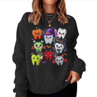 Dentist Dental Boo Crew Halloween Costume Th Men Women Sweatshirt - Thegiftio