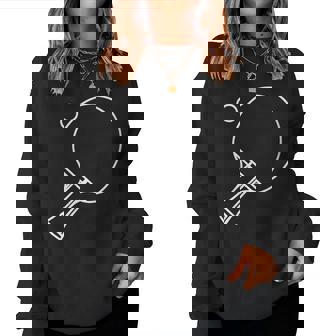 Dessin De Tennis De Table Fan De Tennis De Table Sweat-shirt pour femme - Cadeauxyz