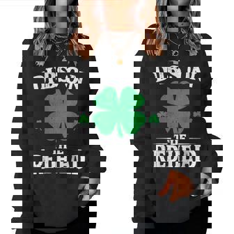 Dibs On The Redhead St Patrick's Day Women Women Sweatshirt | Mazezy