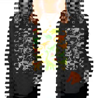 Dinosaurios Niños Hombre T Rexelociraptor Dinosaurio Sudadera Mujer - Regaloses