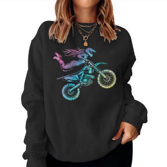 Dirt Bike For Dirtbike Rider Girls Tie Dye Women Sweatshirt - Thegiftio
