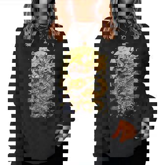 Divertido Arte Ninja Para Hombres Es Niños Deportes Amantes De Los Gatos Ninja Sudadera Mujer - Regaloses