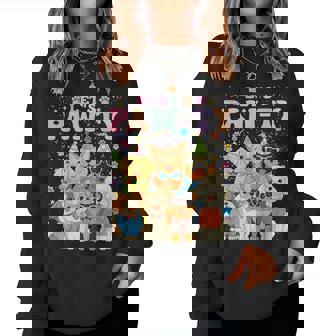 Dog Mom Birthday Dog Bday Boy Girl Let's Pawty Birthday Women Sweatshirt | Seseable FR