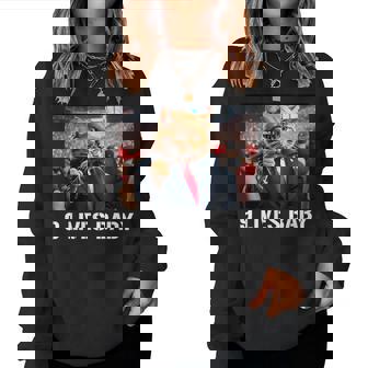 Donald Trump Cat Nine Lives Baby 9 Lives Baby Lovers Women Women Sweatshirt | Mazezy