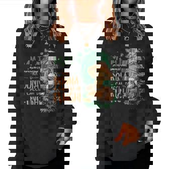 Donna Funghi Donna Porcini Divertente Caccia Ai Funghi Per Donne Con Collo A Women Sweatshirt - Novitaregali