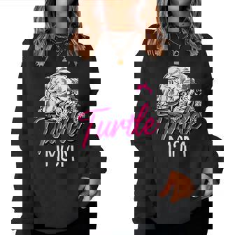 Donna Mamma Tartaruga Divertente Rettile Animale Domestico Mamma Con Collo A Women Sweatshirt - Novitaregali