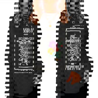 Dry Bones Come To Life Floral Skeleton Christian Bible Verse Women Sweatshirt | Seseable CA