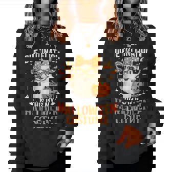 Due To Inflation This Is My Halloween Costume Girls Women Sweatshirt | Seseable UK
