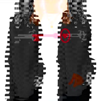 Duoaintalentin Couple Cadeau Homme Clé Coeur Sweat-shirt pour femme - Cadeauxyz