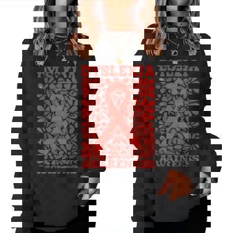 Dyslexia Awareness For Teachers And Students Coquette Floral Women Sweatshirt - Thegiftio