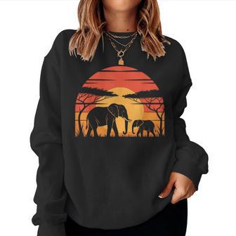Elefante Estilo Retro Elefanteintage Hombres Es Niños Sudadera Mujer - Regaloses