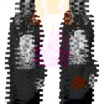 Enchanted Forest Fantasy Fairy Mystical Butterfly & Floral Women Sweatshirt | Mazezy