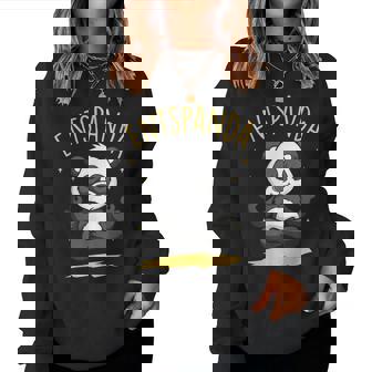 Entspanda Chiller Relax Chillen Entspannen Yoga Panda Sweatshirt Frauen - Seseable