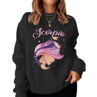 Escorpio Zodiaco Horóscopoigno Cumpleaños Tarot Astrología Cuello Sudadera Mujer - Regaloses