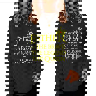 Esther The Brave The Legend The Queen Happy Purim Costume Women Sweatshirt | Seseable CA