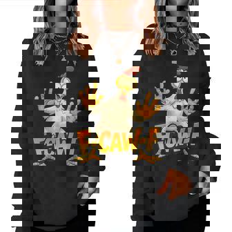 F-Caw-F Chicken Meme Quote Rooster Humor Women Sweatshirt - Monsterry