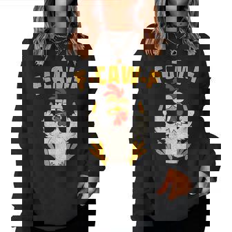 F Caw F Rooster Bird Fcawf Chicken Whisperer Fawk Off Women Sweatshirt | Mazezy