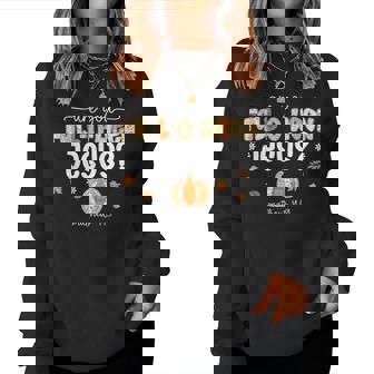 Are You Fall-O-Ween Jesus Christian Halloween Pumpkins Women Sweatshirt - Monsterry