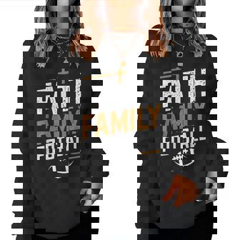 Family Football Christian For Men Women Sweatshirt | Mazezy