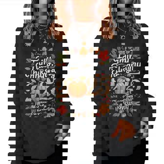 Family Thanksgiving 2025 Thanksgiving Crew Matching Fall Women Sweatshirt - Seseable