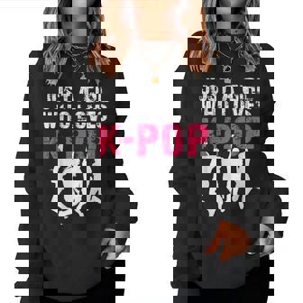 Fan De Kpop Danse Musiqueilhouette Jeune Fille Sweat-shirt pour femme - Cadeauxyz