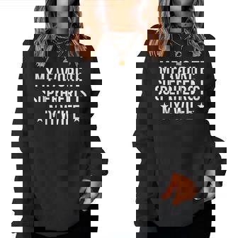 My Favorite Superhero Is My Wife Women Sweatshirt - Thegiftio