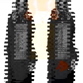 Fern Botanical Plant Botany Vintage Wild Flower Women Sweatshirt - Monsterry