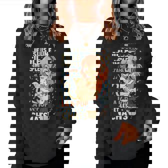 Fille K-Pop Et Chats Manga Humour Musique Mignonne Sweat-shirt pour femme - Cadeauxyz