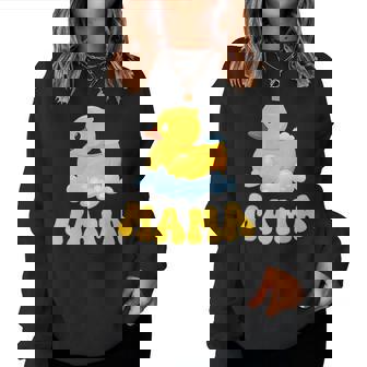 First Birthday Boys Girls Mama Rubber Duck Family Matching Women Sweatshirt | Seseable UK