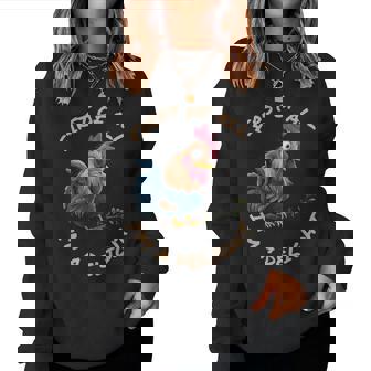 First Of All I'm A Delight Sarcastic Rooster Women Sweatshirt | Mazezy