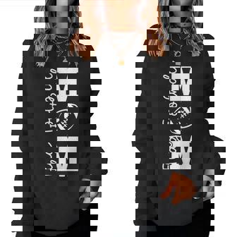 Flag Football Mom Of A Flag Football Player Mother Women Sweatshirt | Seseable CA