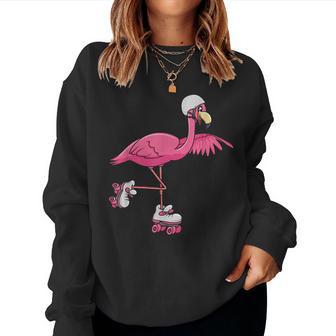 Flamingo Inlinekates Rollschuhe Für Inlinekater Sweatshirt Frauen - Geschenkecke