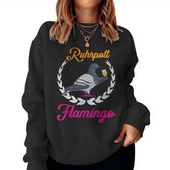 Flamingo Tauben Ruhrpott Sweatshirt Frauen - Geschenkecke