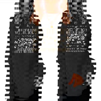 Floral Fight For Those Without Your Privilege Civil Rights Women Sweatshirt | Seseable CA