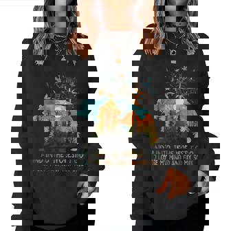 And Into The Forest I Go To Lose My Mind Camping Bear Women Sweatshirt - Thegiftio