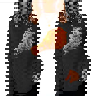 Fried Chicken Drumstick Food Halloween Costume Graphic Women Sweatshirt | Mazezy