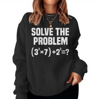 67 Meme Math Six Seven Teacher Brainrot Joke Women Sweatshirt - Thegiftio UK