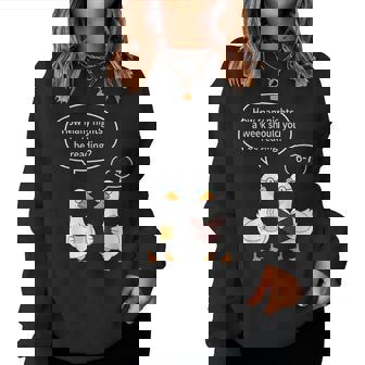 67 Meme Reading School Librarian Teacher Brainrot Joke Women Sweatshirt | Mazezy