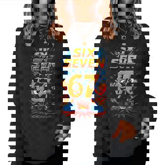 67 Six Seven Italian Brainrot Boys Girls 6 7 Meme Women Sweatshirt | Seseable FR