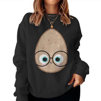 Cute Good Egg Teacher Halloween Costume Food Group Women Sweatshirt - Thegiftio UK
