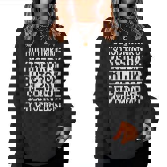 Day Drinking Adult Humor Drinking Women Sweatshirt - Monsterry