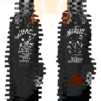 Gen X Survived Unsupervised Graphic Women Sweatshirt | Seseable FR