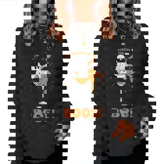 Ghost Halloween Wine I’M Here For Boos Women Sweatshirt | Seseable CA