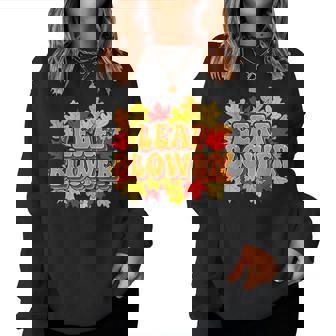 Leaf Blower Costume Fall Halloween Gardening Cleanup Women Sweatshirt - Monsterry